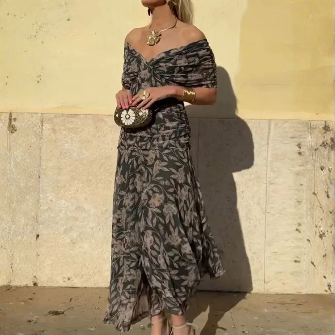 Elysea™ Luna - Elegant Dress With V-Neckline