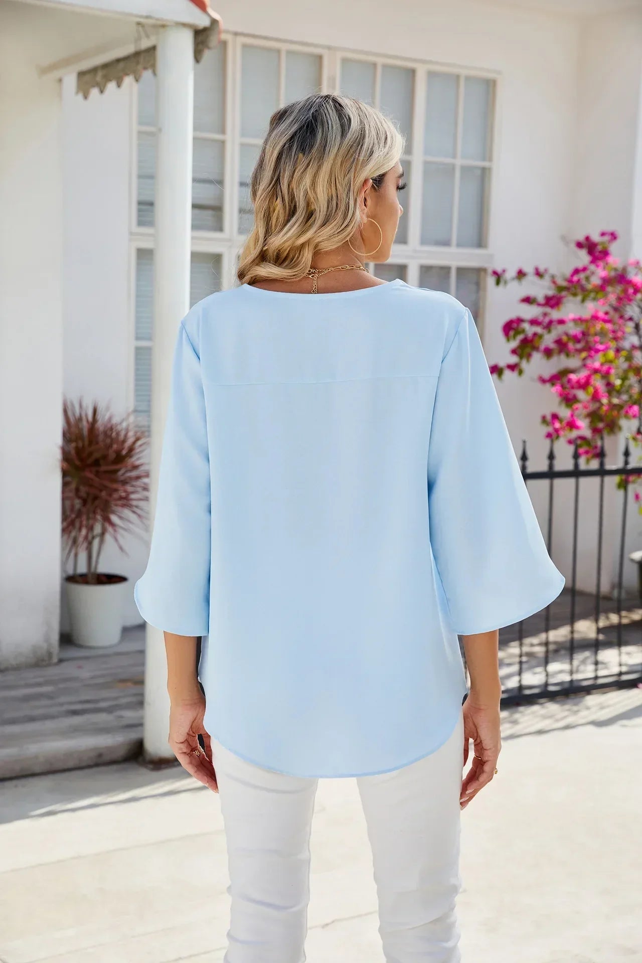 Esmira- V-neck blouse