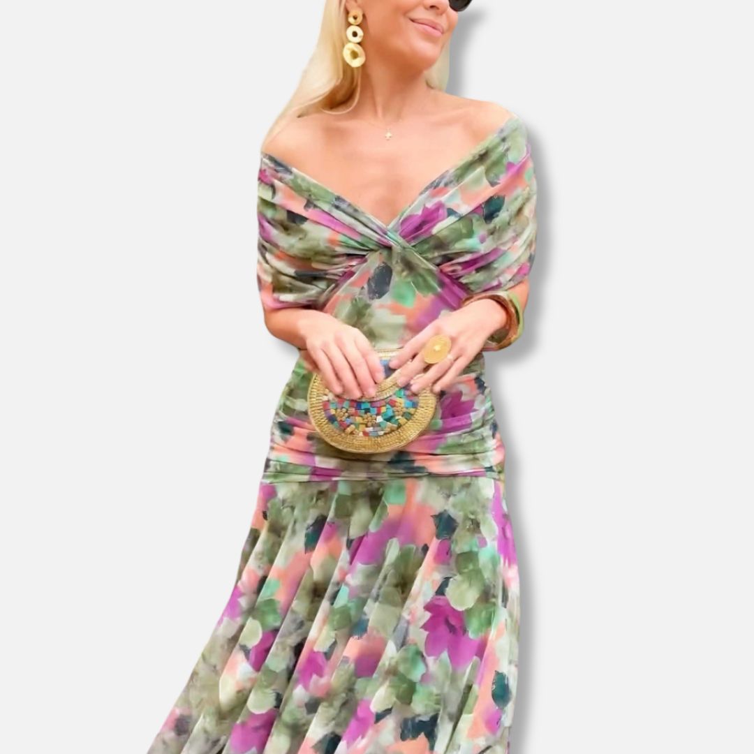 Elysea™ Luna - Elegant Dress With V-Neckline