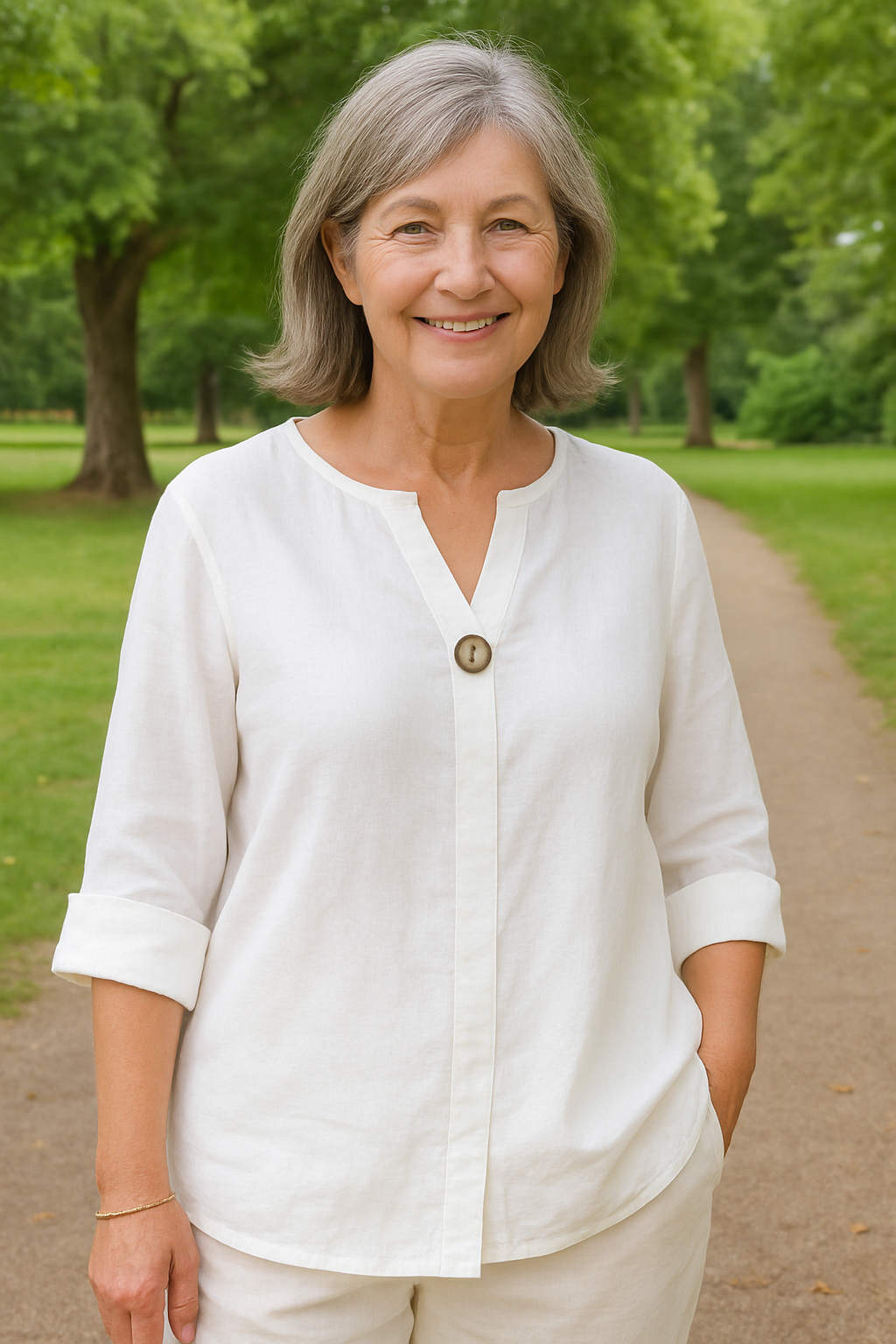 Simone | Blouse - Light. Flattering. Made for real women