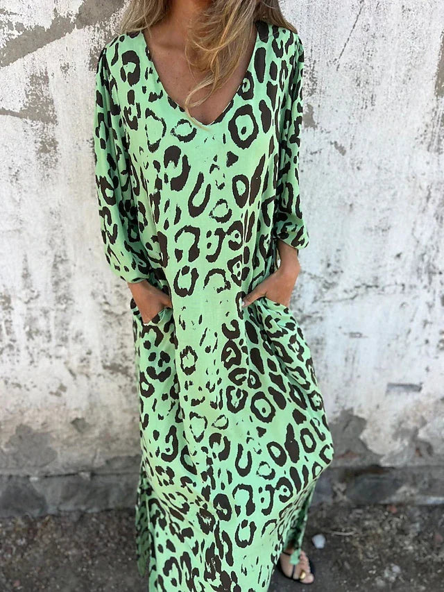 Jessa - Leopard Maxi Dress