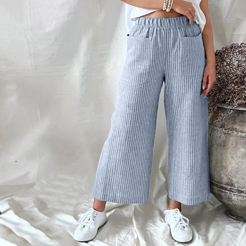 Seina - Breezy Striped Pants