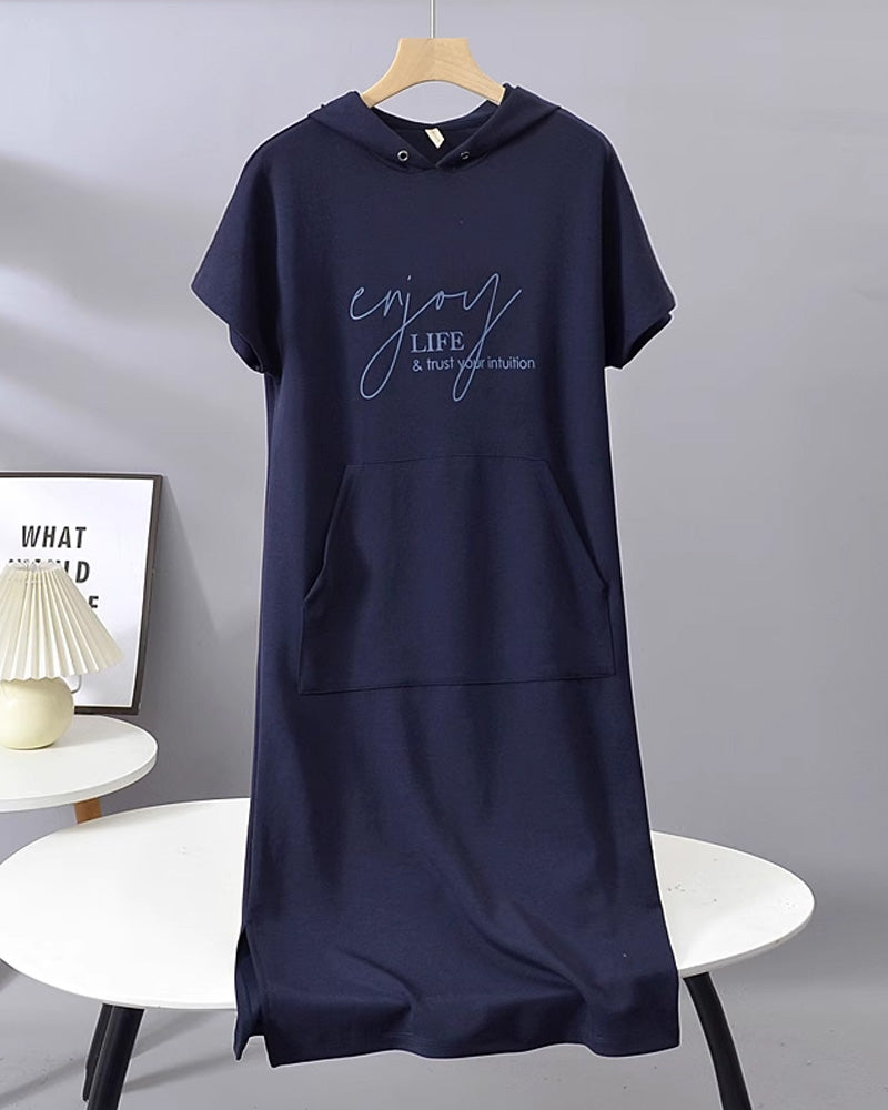 Bridget - Casual Hoodie Dress 