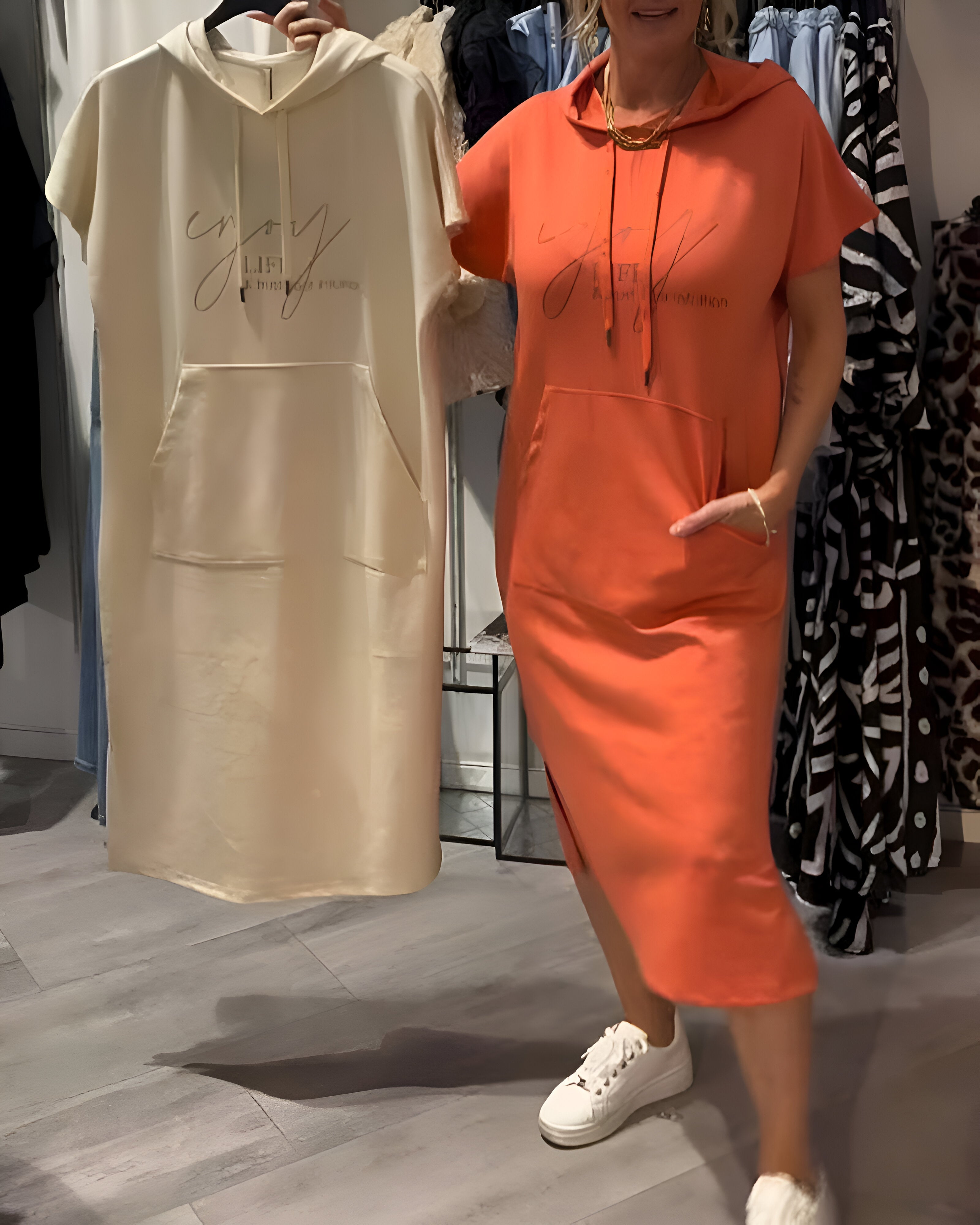 Bridget - Casual Hoodie Dress 