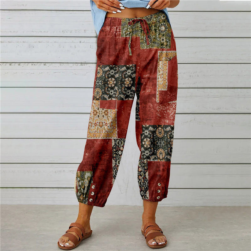 Shantal - Boho Printed Pants 