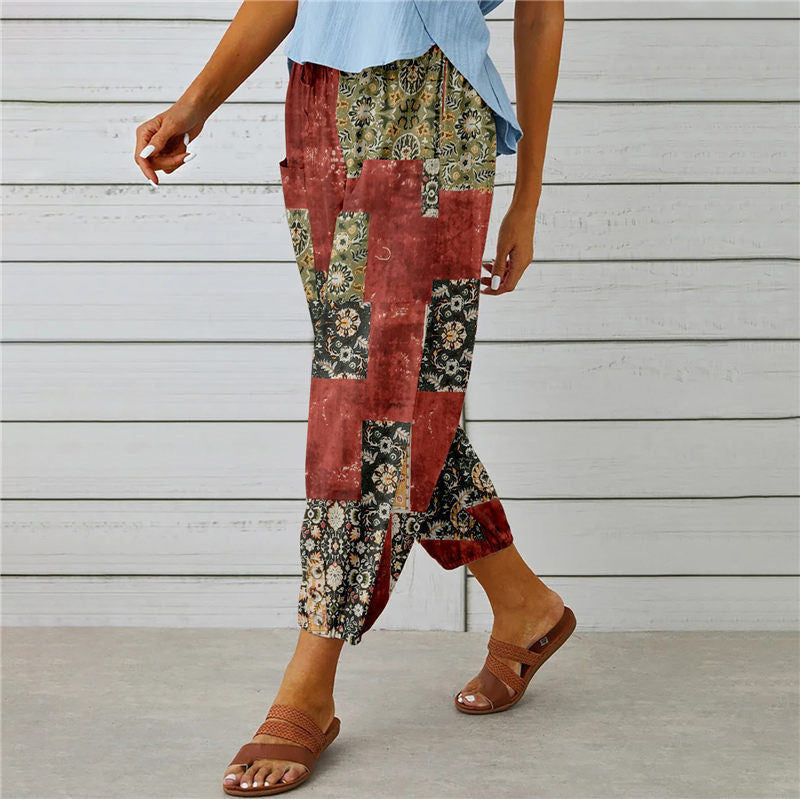 Shantal - Boho Printed Pants 