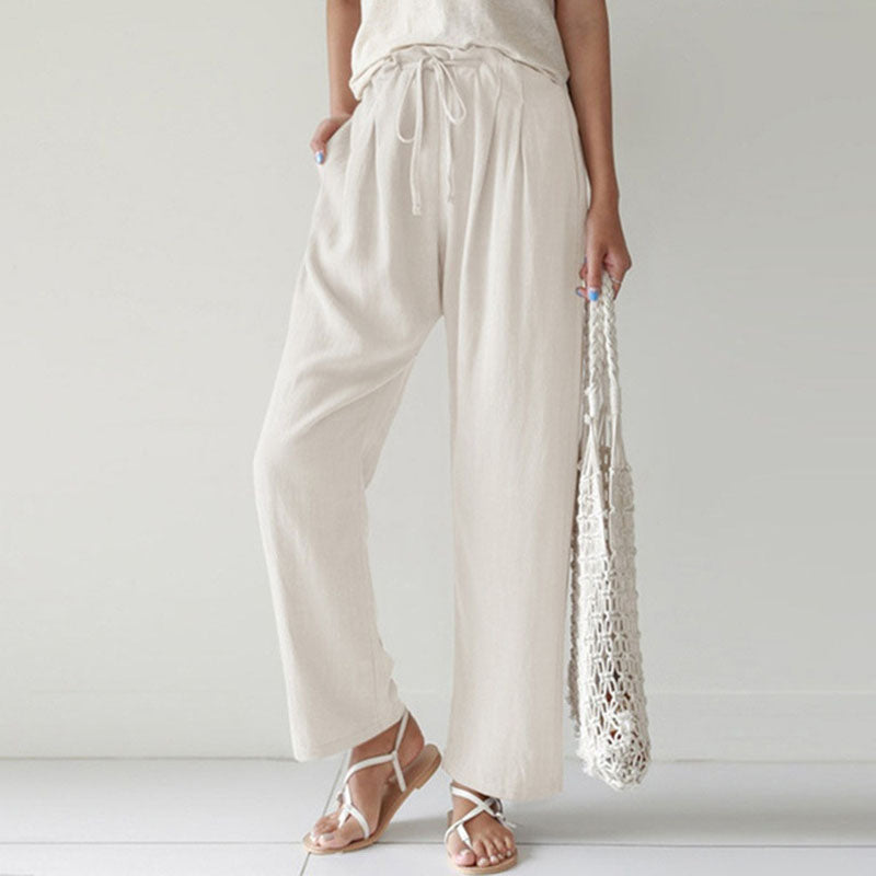 Vara - Relaxed Drawstring Pants 