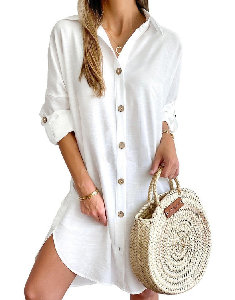Claribel - Button-Up Shirt Dress