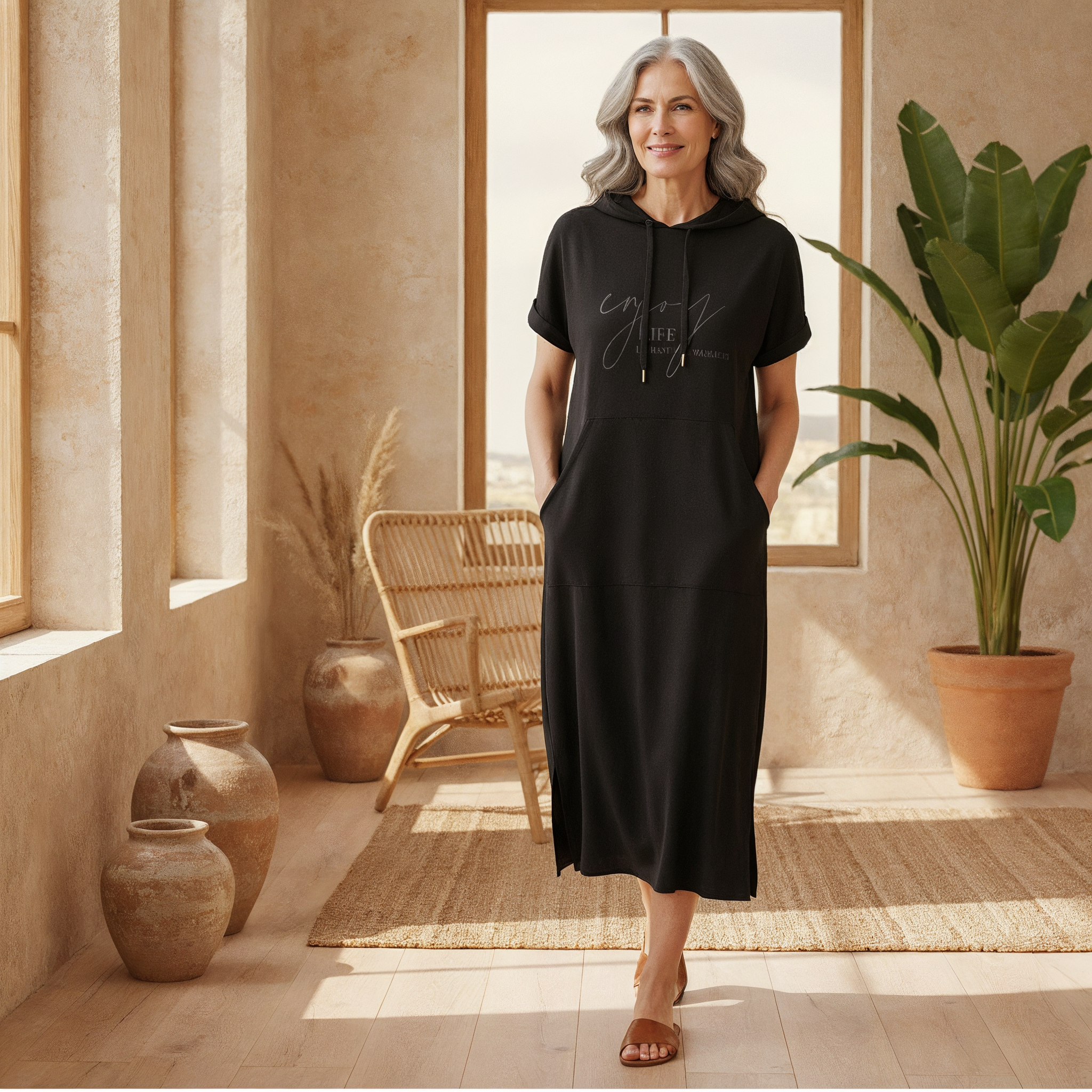 Bridget - Casual Hoodie Dress 