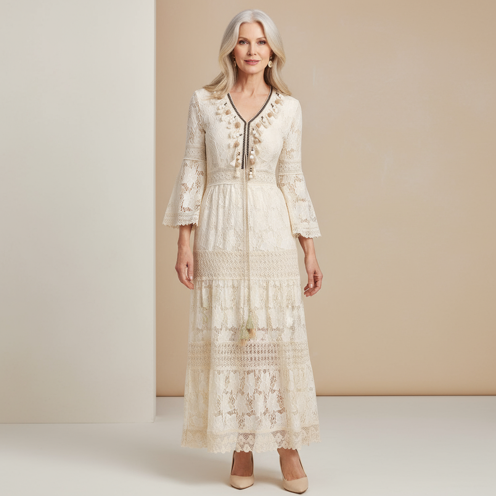 Amary - Boho Lace Dress 
