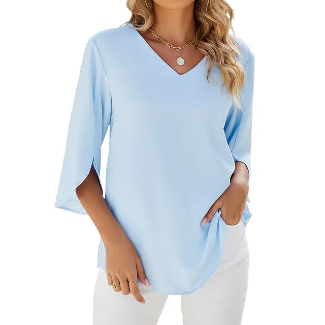 Esmira- V-neck blouse